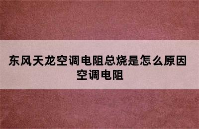 东风天龙空调电阻总烧是怎么原因 空调电阻